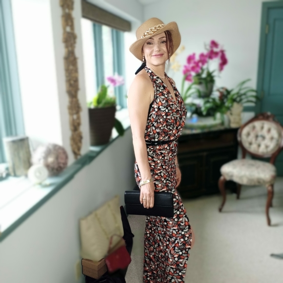 New FREE PEOPLE maxi RAYON dress 196J - Picture 7 of 12